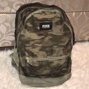 PINK CAMOUFLAGE BACKPACK !